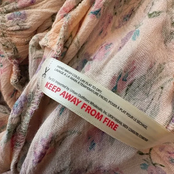 Free People Adella Slip Dress Pink Floral Lace Size S - Picture 7 of 13